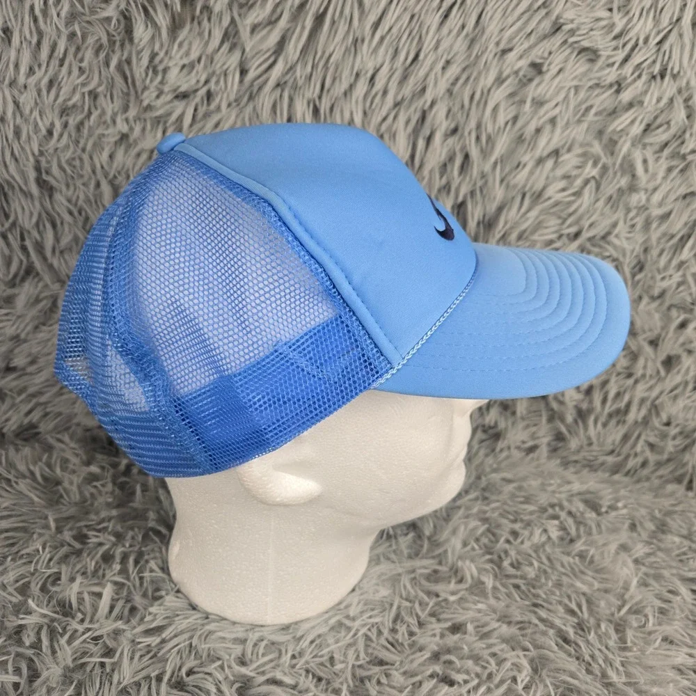 Unbranded Trucker Hat Unisex OS Sky Blue Atlanta‎ Halo Retro Snapback Mesh Cap
